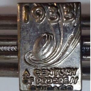 Vintage Silver bar from1938 commemorating "A Century of Progress"